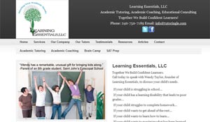 Screenshot-Website Design-Learning Essentials, LLC